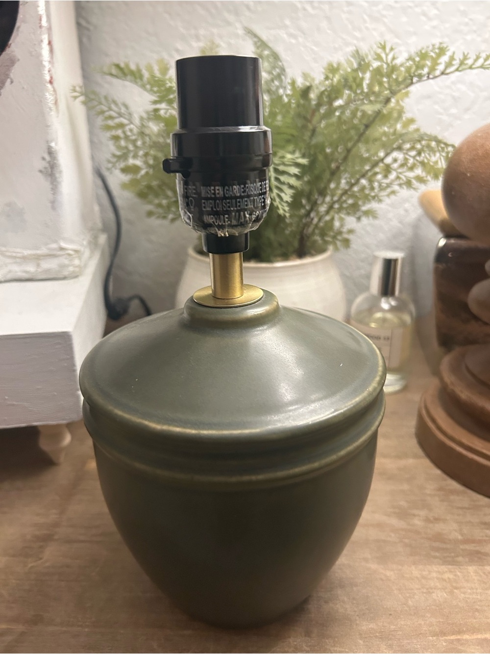 Green Ceramic Table Lamp